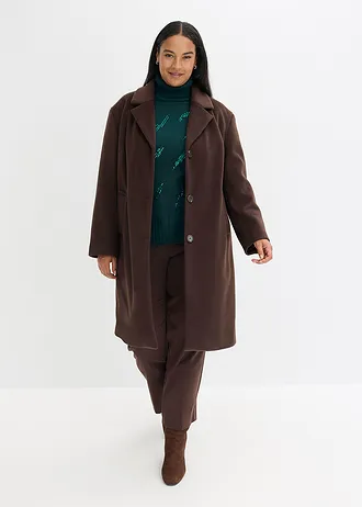 Manteau court, Couleur: marron foncé