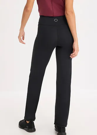 Pantalon de sport doux et thermique, jambe droite • noir • Boutique bonprix