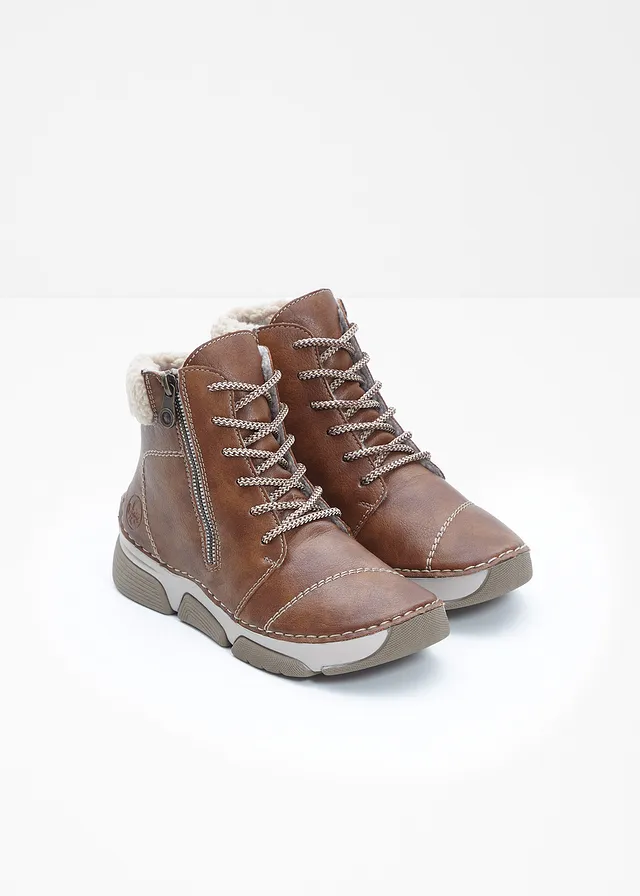 Boots à lacets Rieker, Couleur: cognac