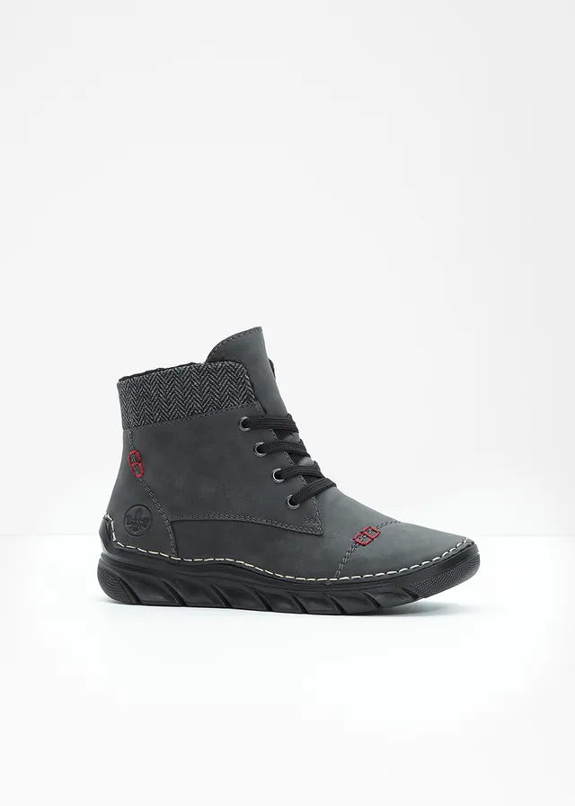 Boots lacées Rieker, Couleur: gris foncé
