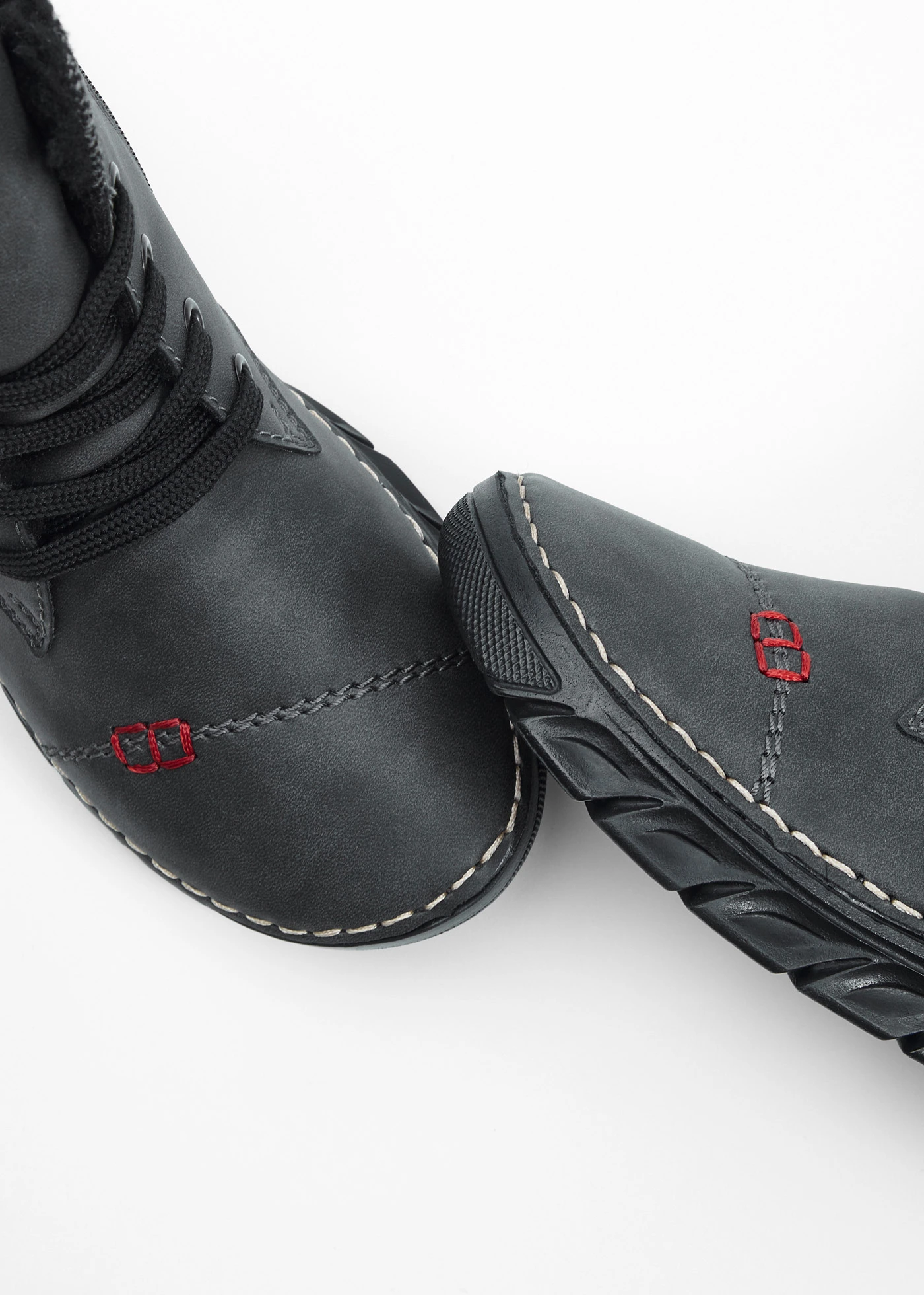 Šněrovací kotníková obuv značky Rieker • tmavě šedá • bonprix obchod