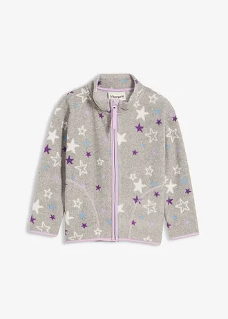 Heerlijk zacht fleece vest met contrasterende details