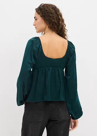 Blouse en jersey • vert profond • Boutique bonprix