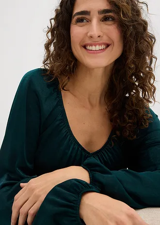 Blouse en jersey • vert profond • Boutique bonprix