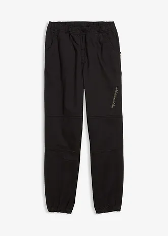 Jongens twill thermo instapbroek, loose fit