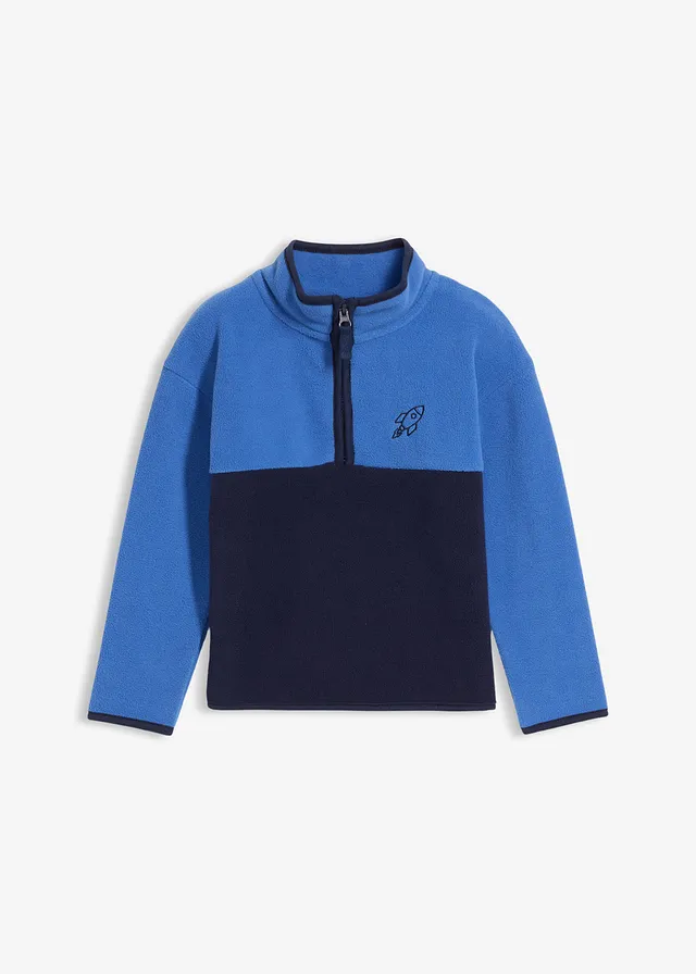 Pulover fleece cu fermoar