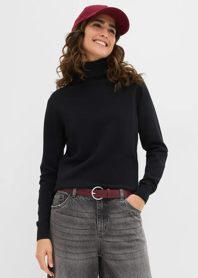 Pull col roulé • noir • product-page.page-title-suffix