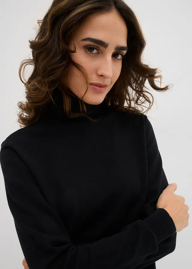 Pull col roulé • noir • product-page.page-title-suffix