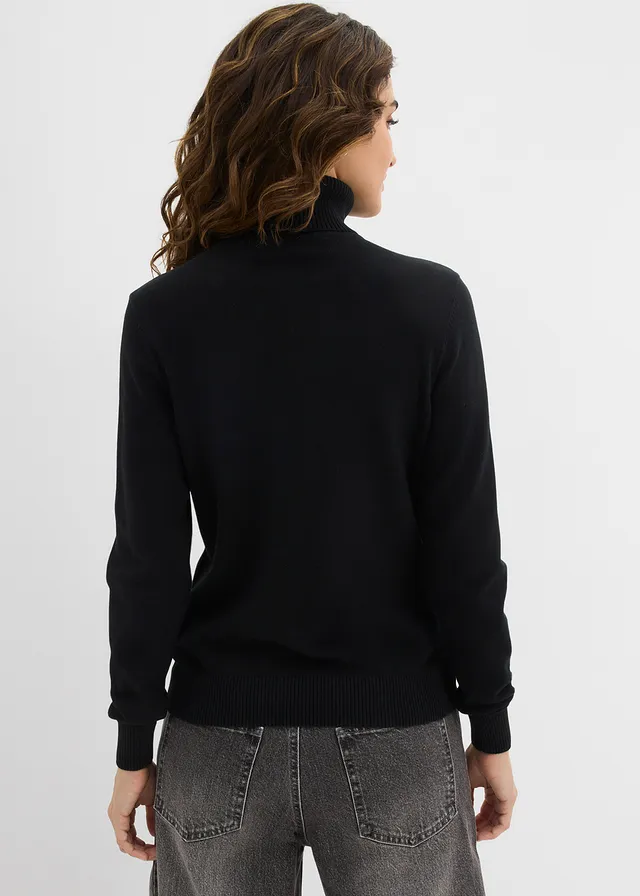 Pull col roulé • noir • product-page.page-title-suffix