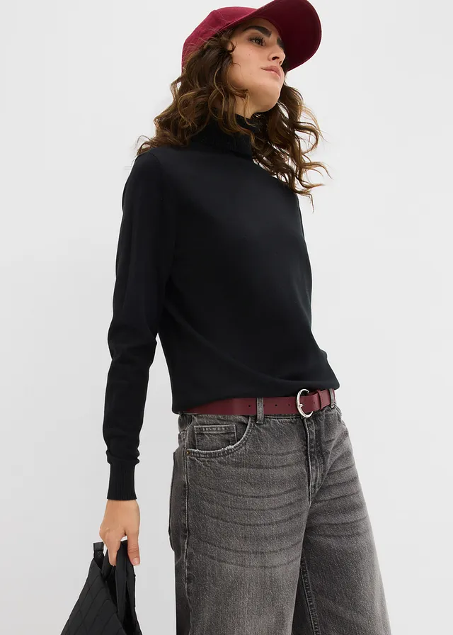 Pull col roulé • noir • product-page.page-title-suffix