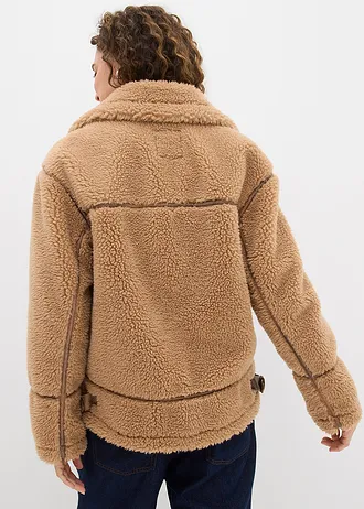 Imitatie lammy coat, Kleur: camel