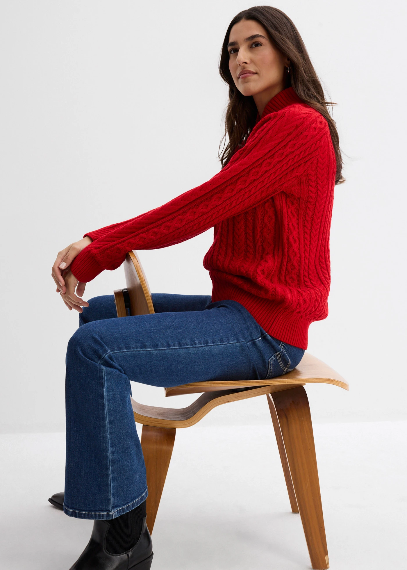 Pull • rouge salsa • Boutique bonprix