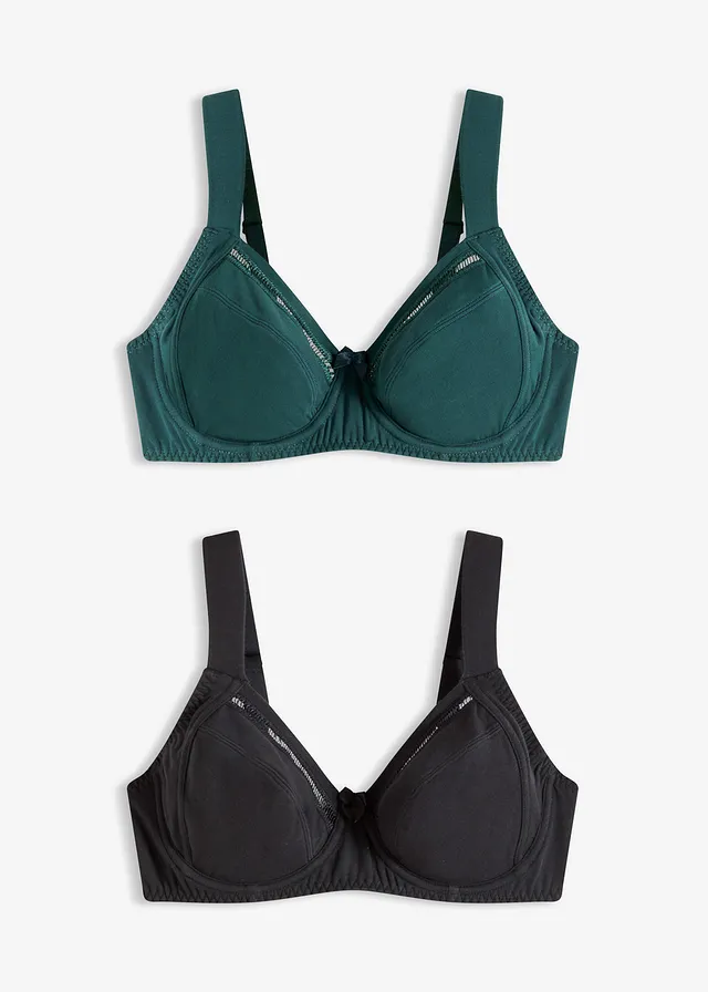 Sutien cu armătură cu bumbac organic (set/2 buc.)