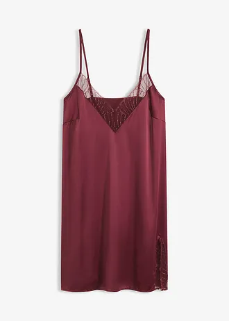 Nuisette en satin avec broderies