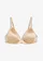 Soutien-gorge à coques sans armatures, broderies, Couleur: camel