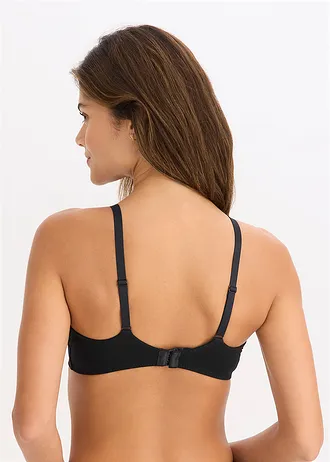 Bh met katoen zonder beugels (set van 2) • zwart+wit • bonprix online shop