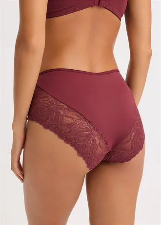 Bokové maxikalhotky s jemnou krajkou • bobulová • bonprix obchod