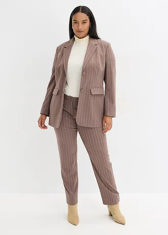 Damespak met krijtstrepen (2-dlg.), Kleur: 