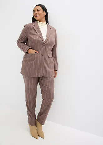 Damespak met krijtstrepen (2-dlg.), Kleur: 