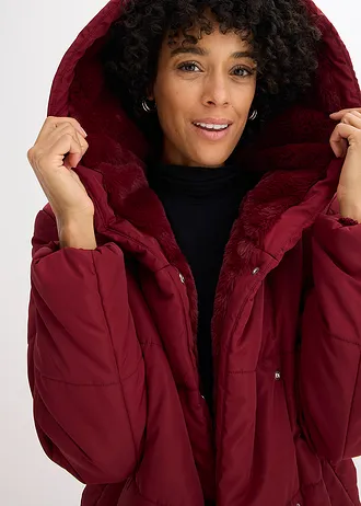 Doudoune avec doublure peluche • rouge rubis • Boutique bonprix