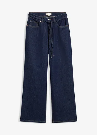 Wide leg jeans met mid waist