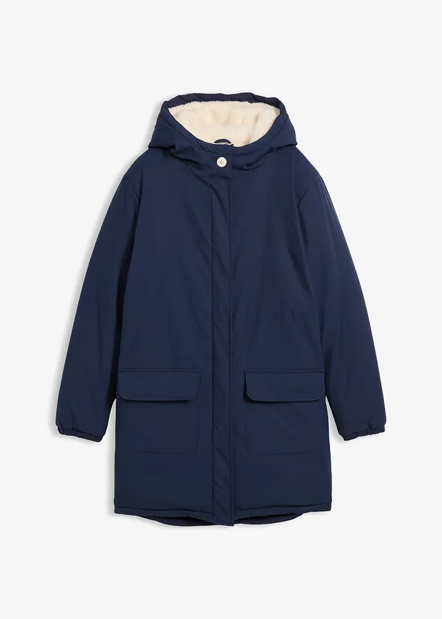Parka d’hiver déperlante avec doublure en sherpa