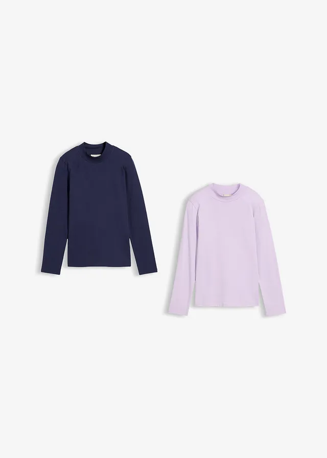 Lot de 2 sous-pulls à col roulé • parme+bleu foncé • product-page.page-title-suffix