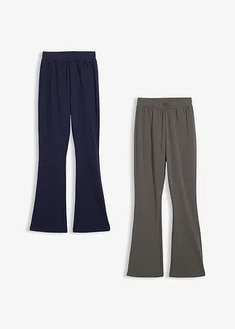 Termo legíny, Bootcut (2 ks v balení) • tmavě modrá +antracitová • bonprix obchod