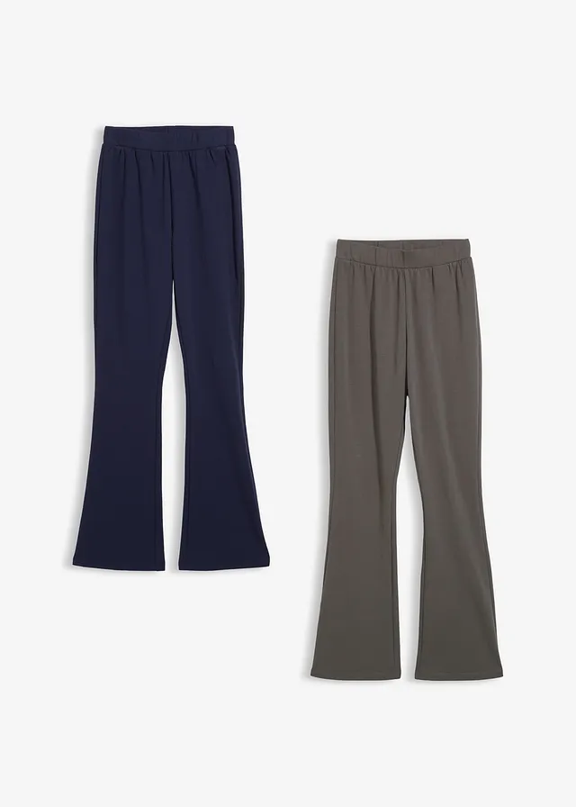 Lot de 2 leggings bootcut thermiques • bleu foncé + anthracite • product-page.page-title-suffix