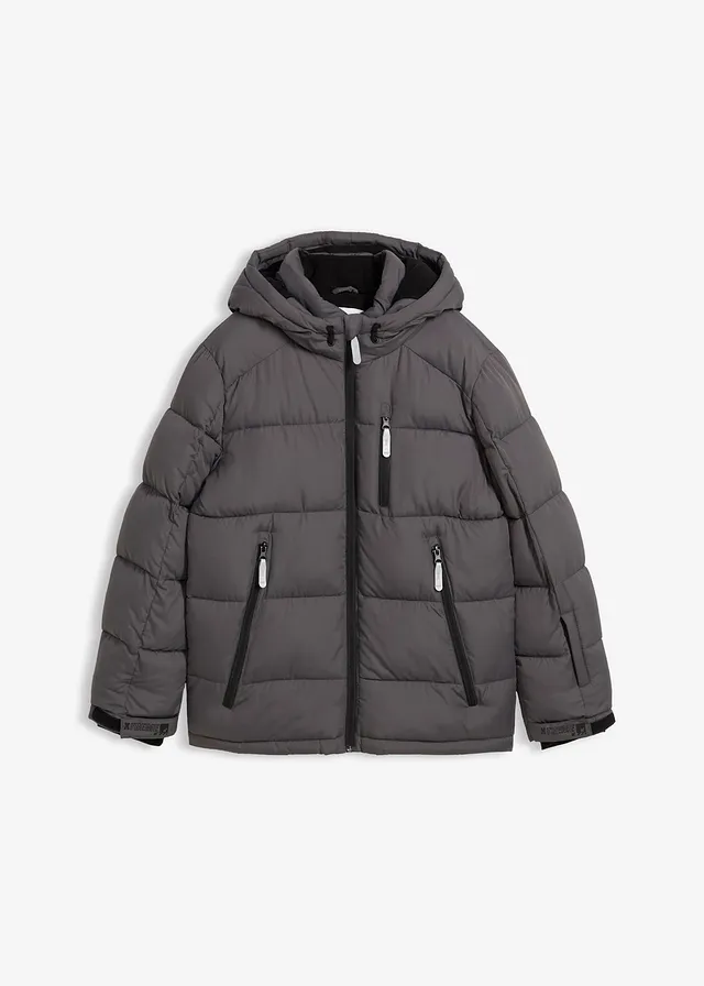 Warm gevoerde winterjas met capuchon
