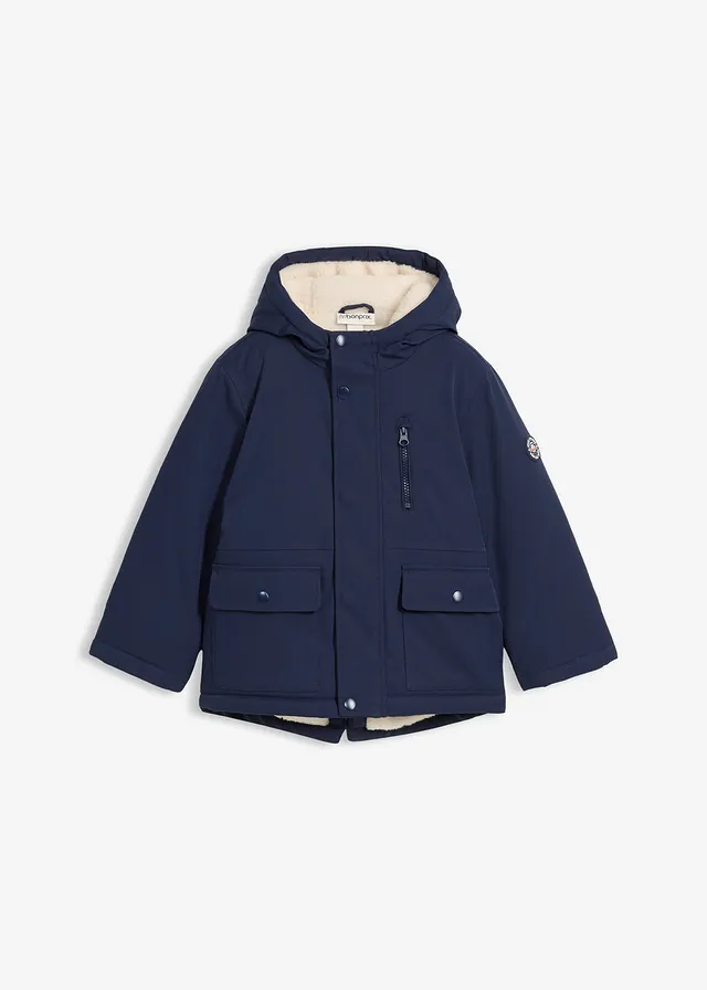 Vízlepergető téli parka kabát Teddy-béléssel