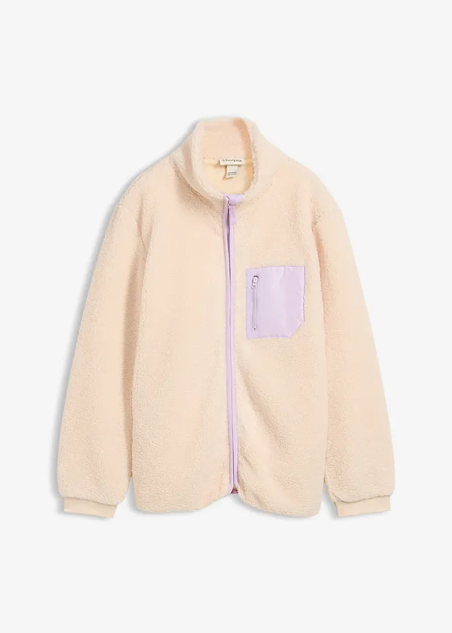 Geacă din teddy-fleece
