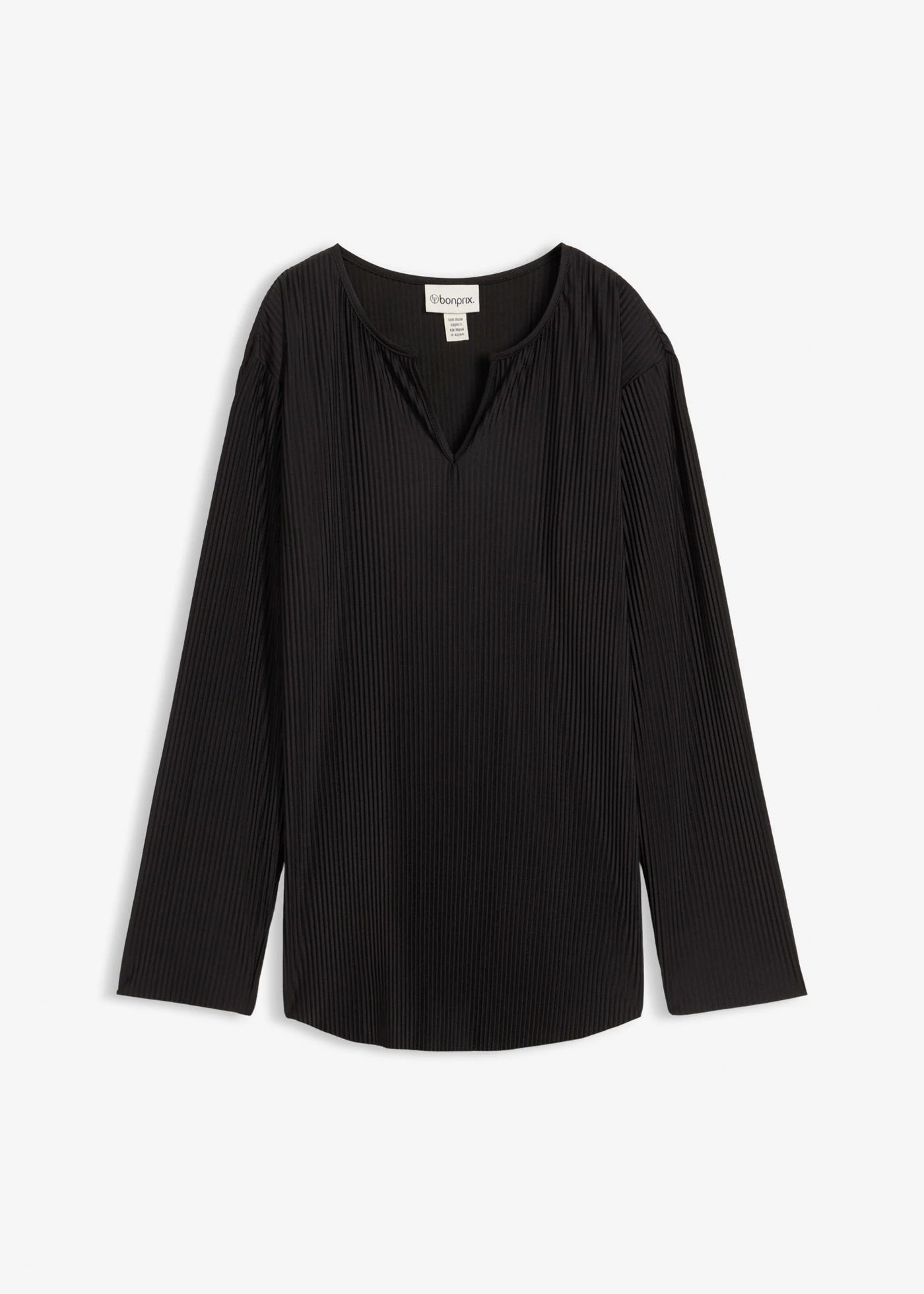 Bluză plisată • negru • magazin bonprix