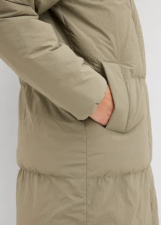 Prošívaný zateplený kabát • kouřově olivová • bonprix obchod