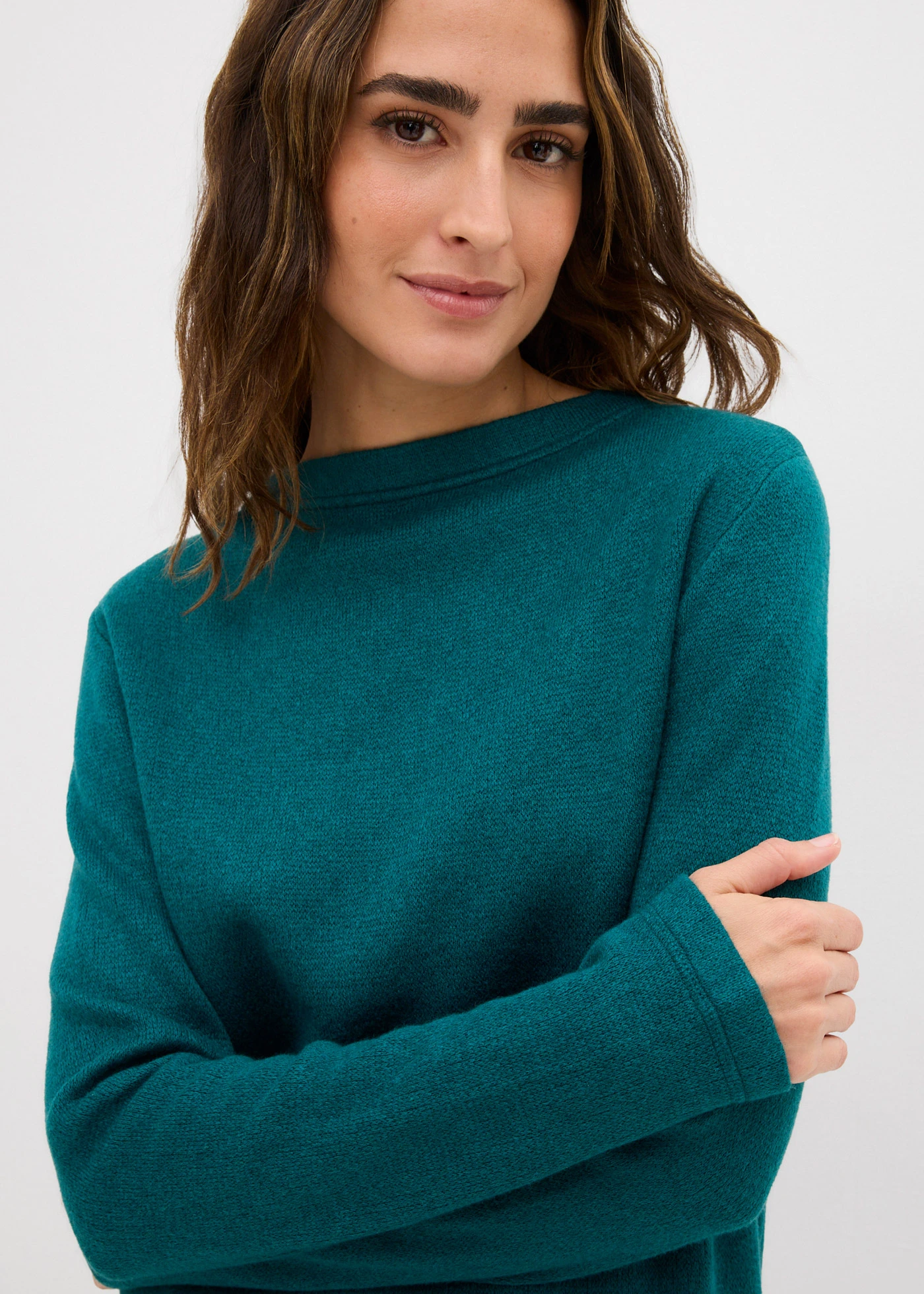 Přiléhavé pletené tričko • petrolejová • bonprix obchod