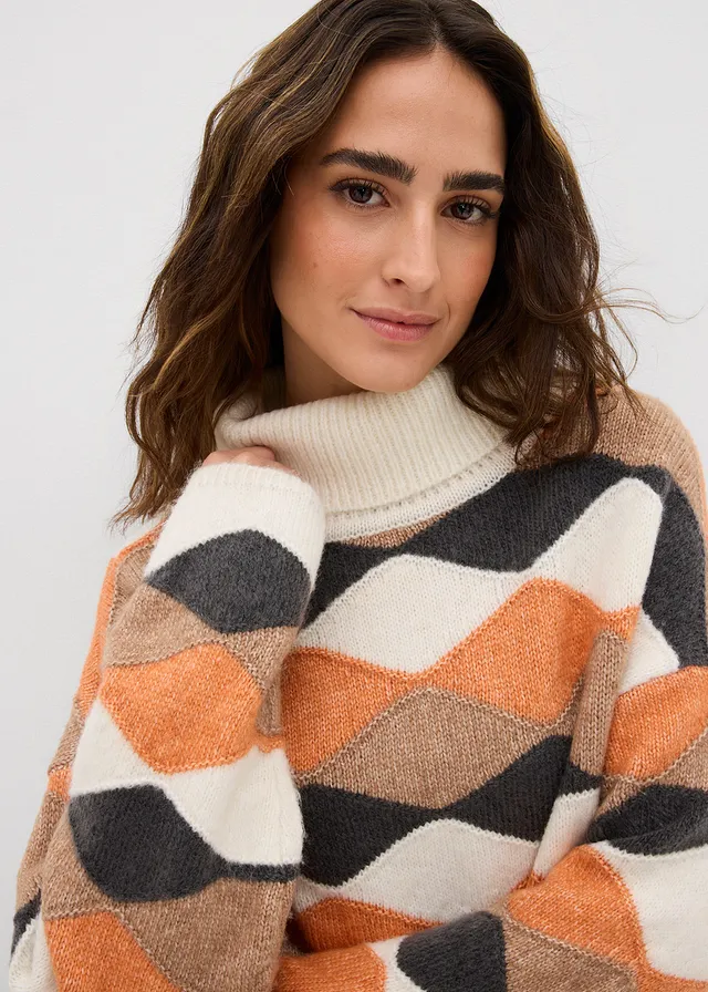 Coltrui met patroon • naturel/camel/koperkleur/leisteengrijs • product-page.page-title-suffix