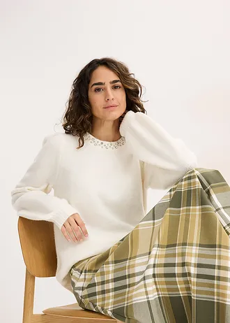 Pulover • ecru • magazin bonprix