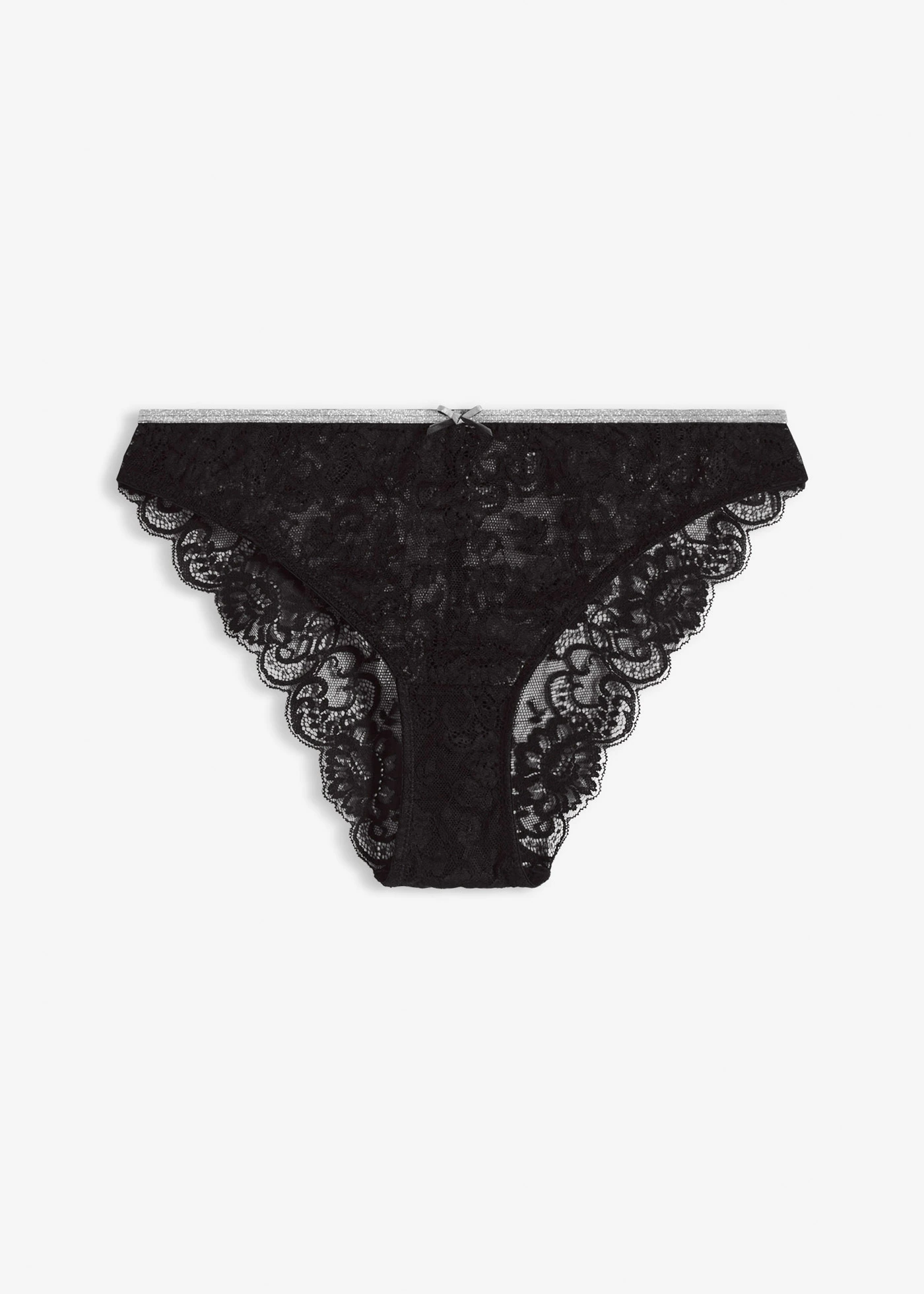 Slip en polyamide recyclé • noir/argenté • Boutique bonprix