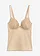 Corrigerende voorgevormde bh top met glanseffect, medium corrigerend, Kleur: saharabeige