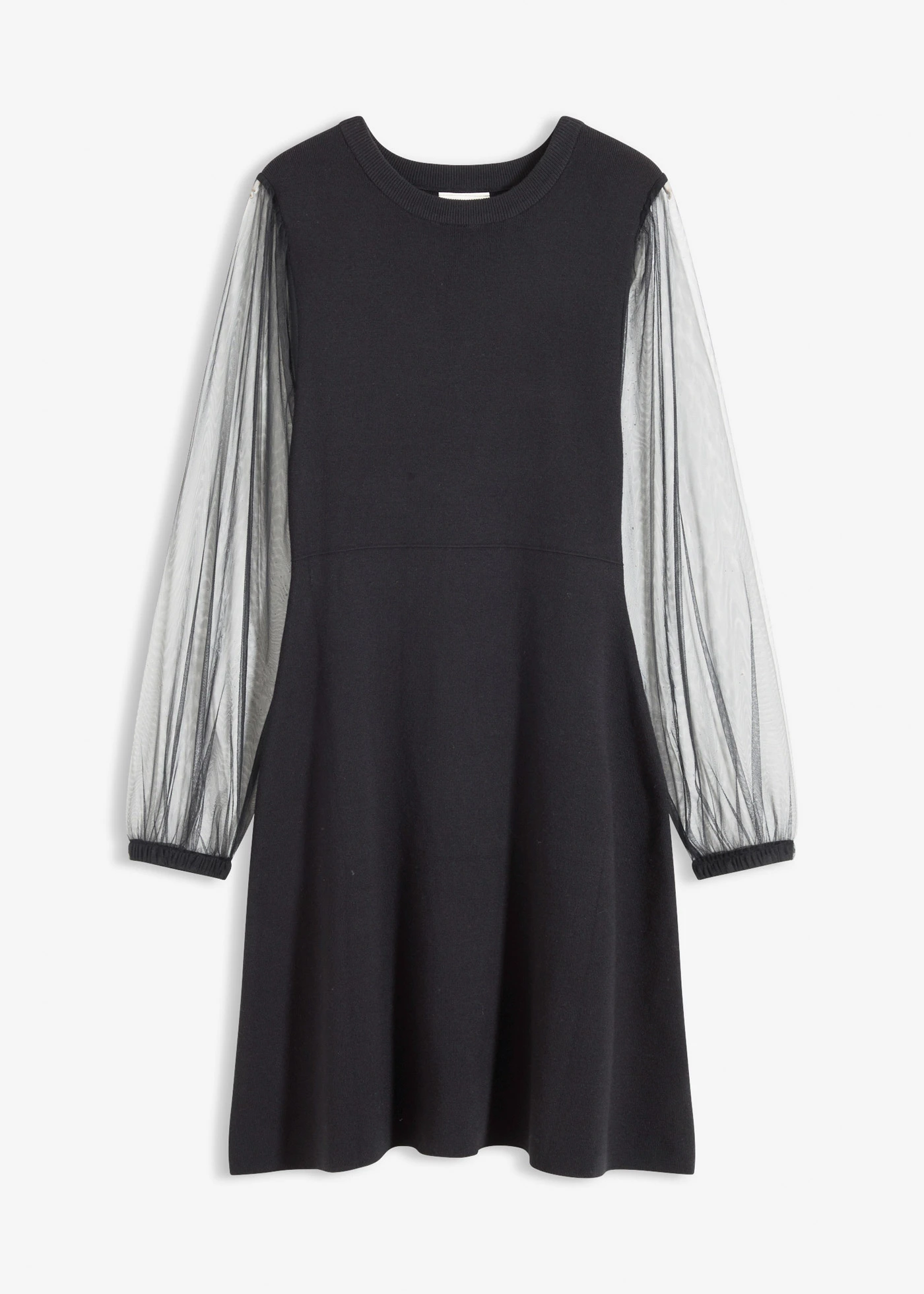 Robe fluide en maille • noir • Boutique bonprix