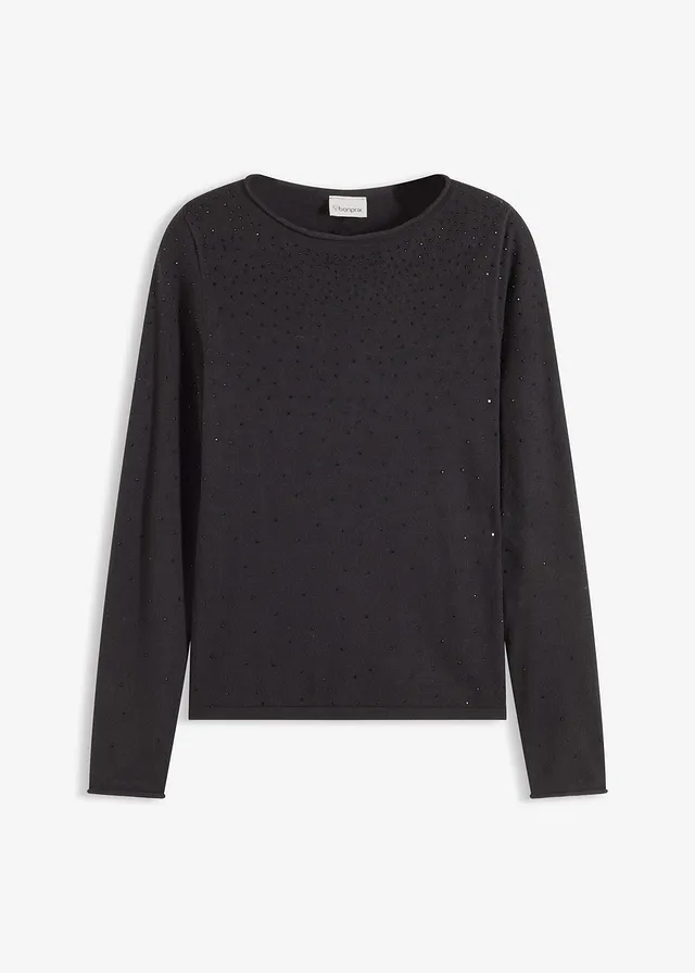 Jemne pletený pulóver z padavého viskózového mixu