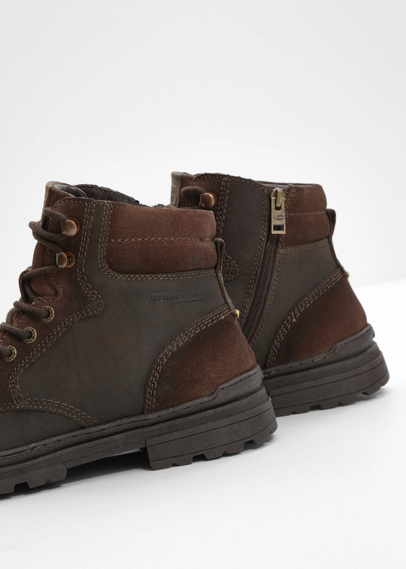 Šněrovací kožená kotníková obuv Camel Active • hnědá • bonprix obchod