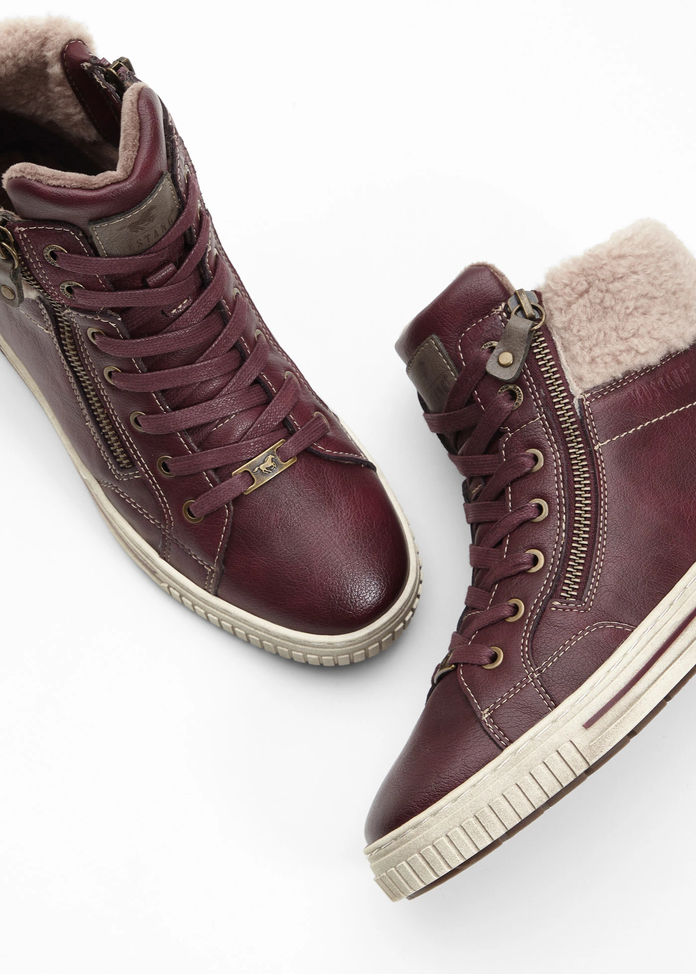 Kotníkové tenisky Mustang • hnědá • bonprix obchod