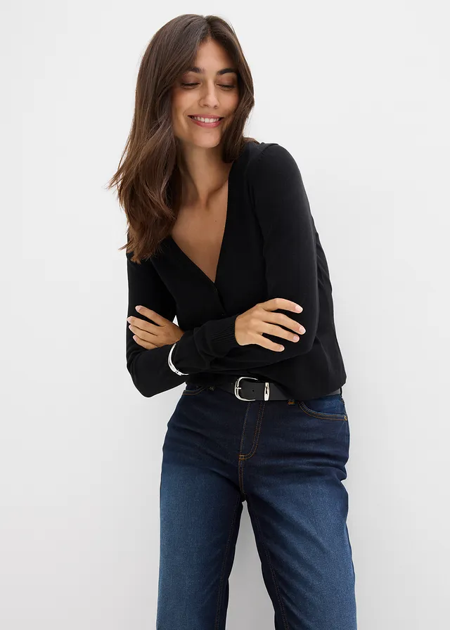 Jean bootcut, taille mi-haute • denim bleu foncé used • product-page.page-title-suffix