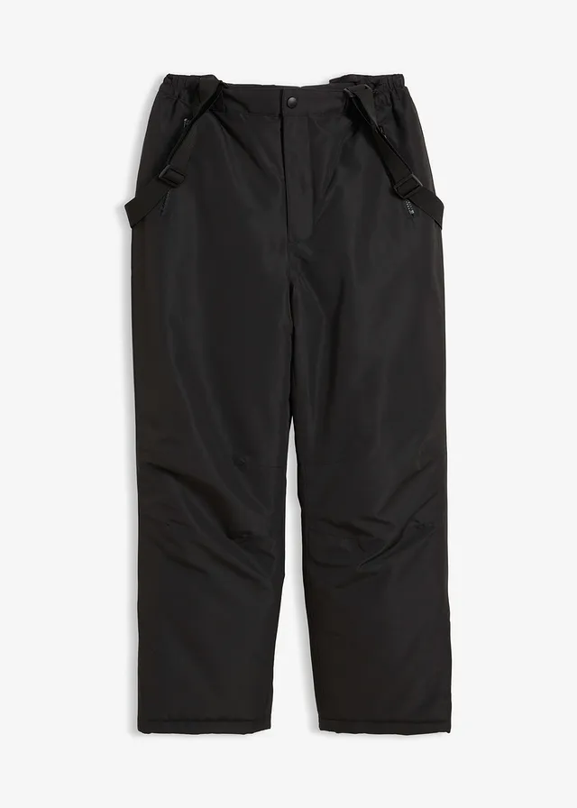 Pantalon de ski imperméable à bretelles, doublure chaude • noir • Boutique bonprix