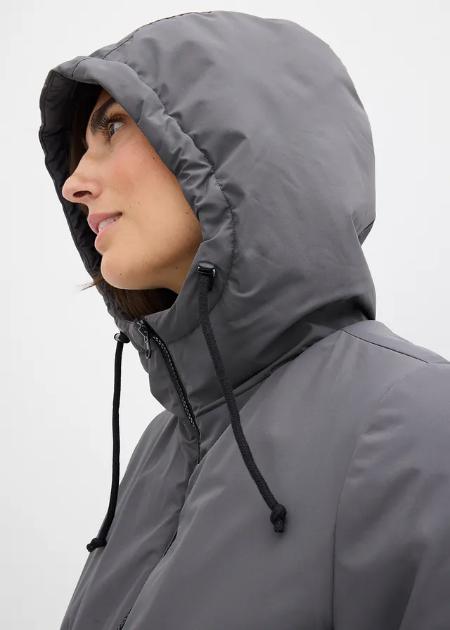 Parka de grossesse et de portage doublée sherpa • gris foncé/noir • product-page.page-title-suffix