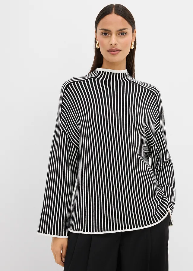 Trui met turtleneck van viscose-mix