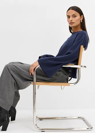 Cape hosszú ujjú póló • sötétkék • bonprix áruház