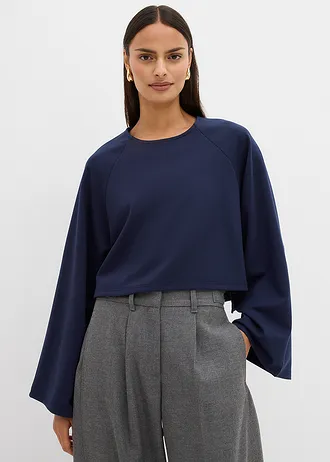 Cape à manches longues • bleu foncé • Boutique bonprix