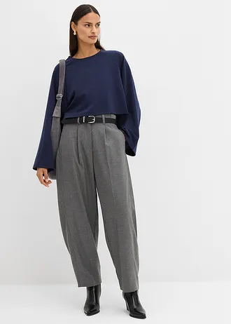 Cape shirt met lange mouwen, Kleur: donkerblauw